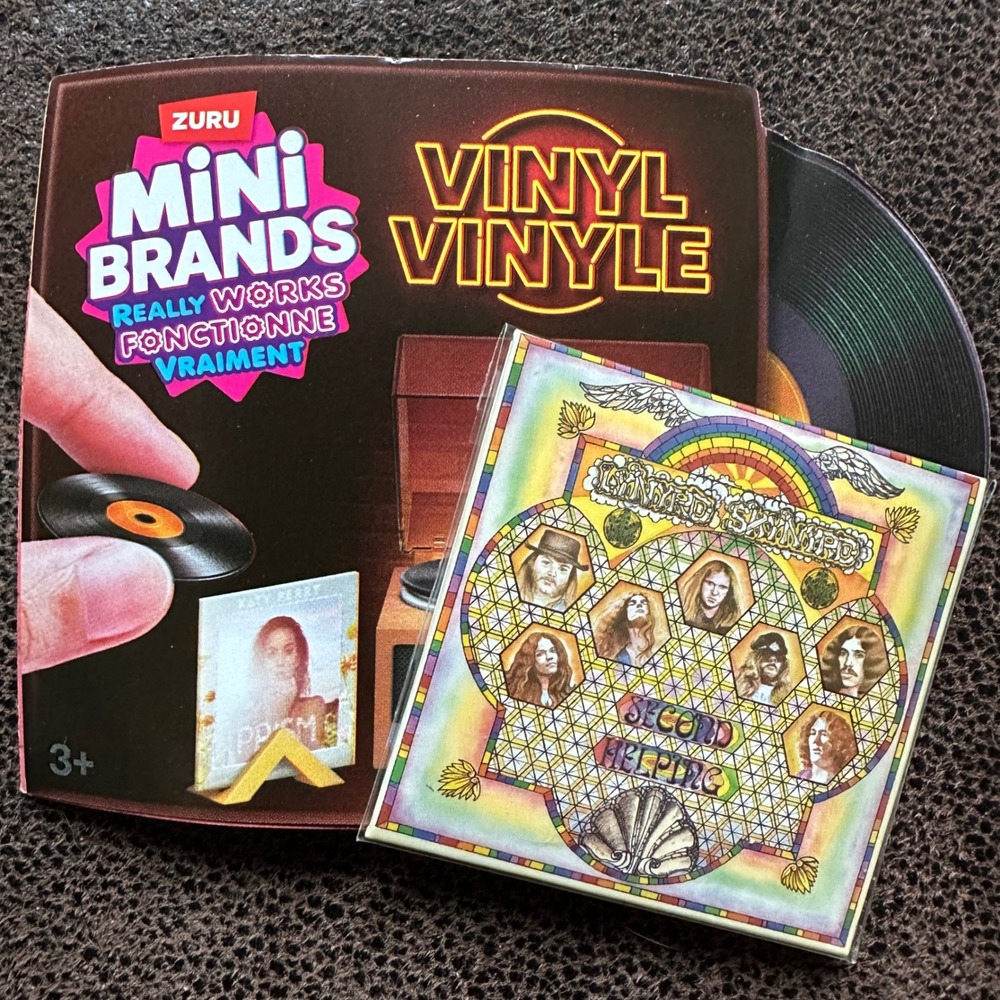 Zuru Mini Brands Retro Lynyrd Skynyrd Vinyl Record NEW Miniature UNCOMMON